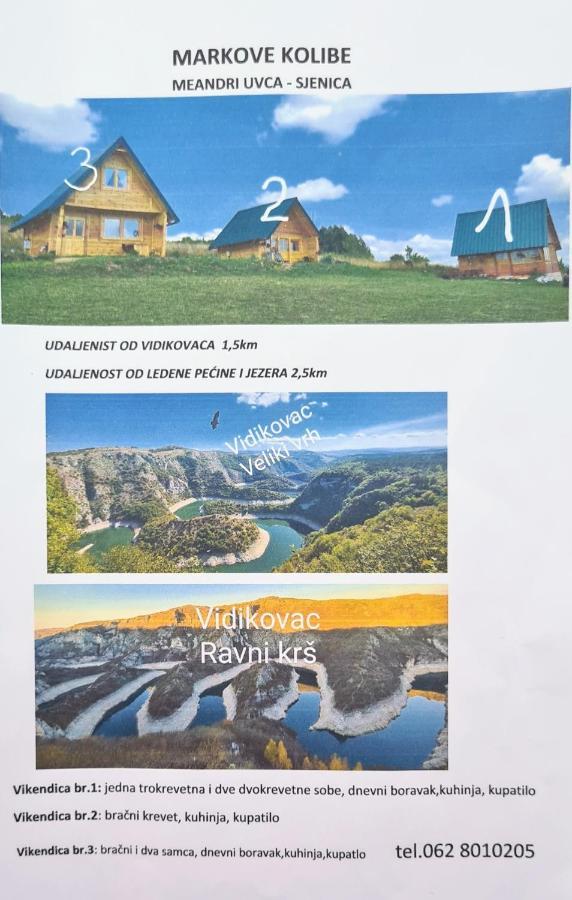 Markove Kolibe 1, Uvac,Vecaa Сьєниця Екстер'єр фото